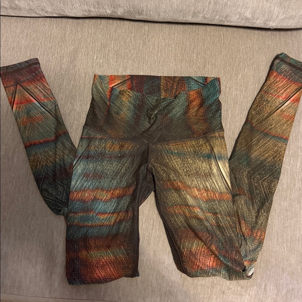 Niyama Sol Multicolor Striped Shine Leggings